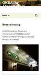 Mobile Screenshot of okra-restaurant.de